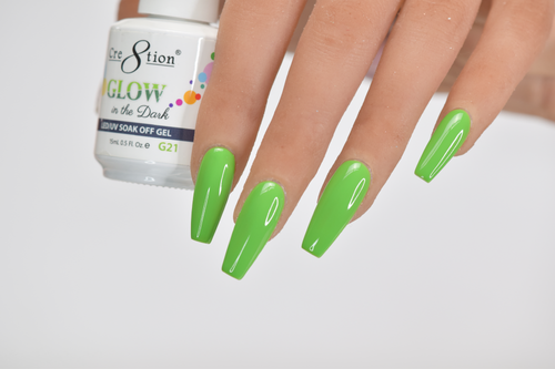 Cre8tion - Glow In The Dark Soak Off Gel .5 oz - G21