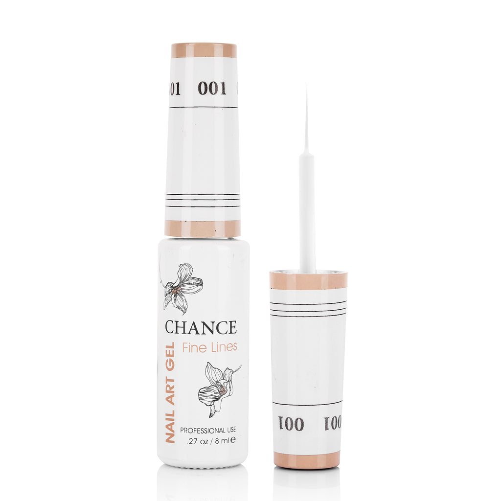 Chance Fine Lines - Detailing Nail Art Gel - 0.33oz 01 Super White