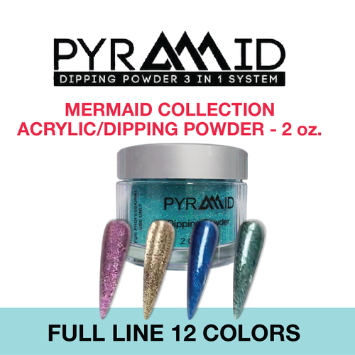 Pyramid Dipping Powder - Mermaid Collection - Full Set 12 Colors