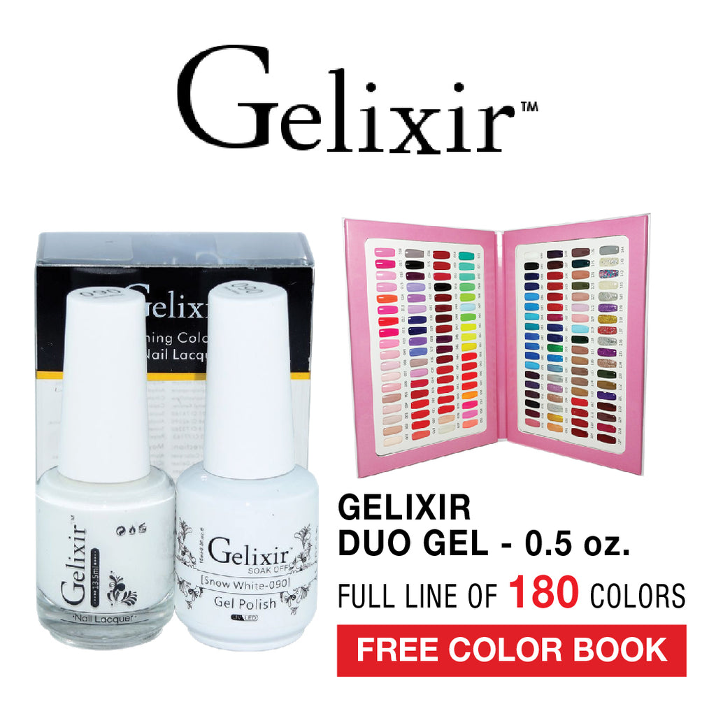 Gelixir Nail Lacquer And Gel Polish, Full Set of 180 colors