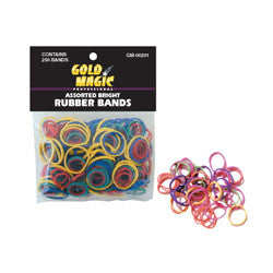 Assorted Color Rubber Bands (250pcs)