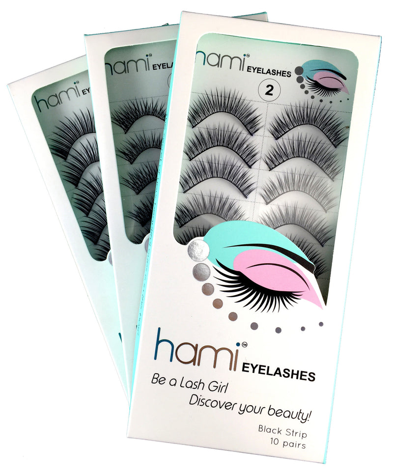 Hami Cosmetics - Eyelashes - Black 10 pairs/box #48