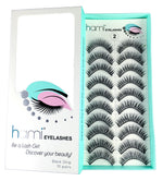 Hami Cosmetics - Eyelashes - Black 10 pairs/box #38