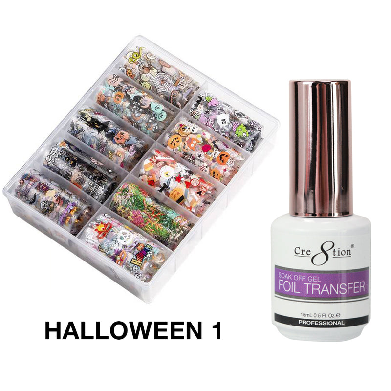 Cre8tion 10 Designs Foil Collection Halloween 01