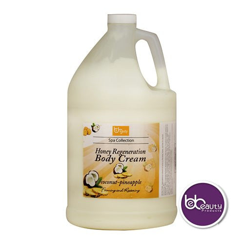 Spa Collection - Honey Regeneration Body Cream - Coconut & Pineapple - 1 Gallon (3784.4 ml)