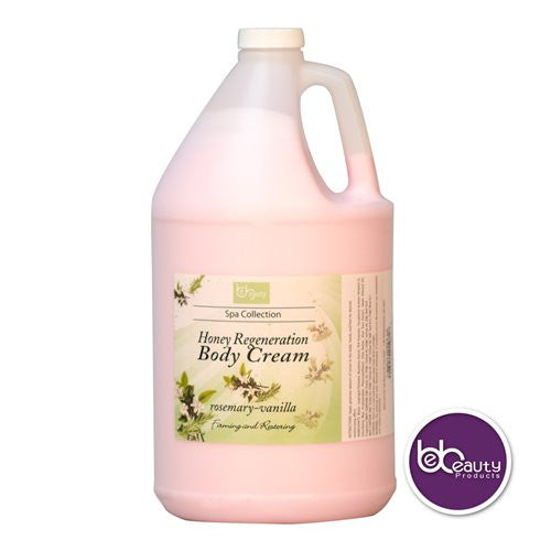Spa Collection - Honey Regeneration Body Cream - Rosemary & Vanilla - 1 Gallon (3784.4 ml)
