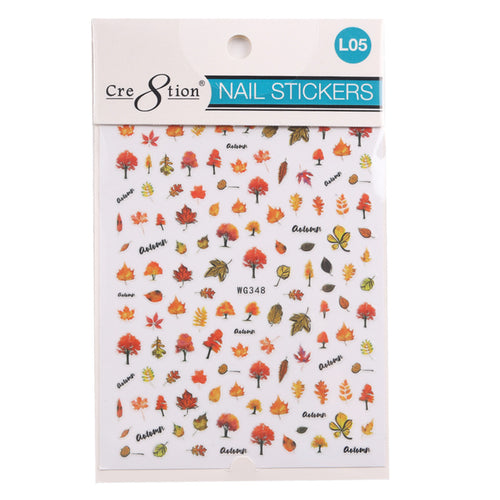 Cre8tion Nail Art Sticker Leaves L05