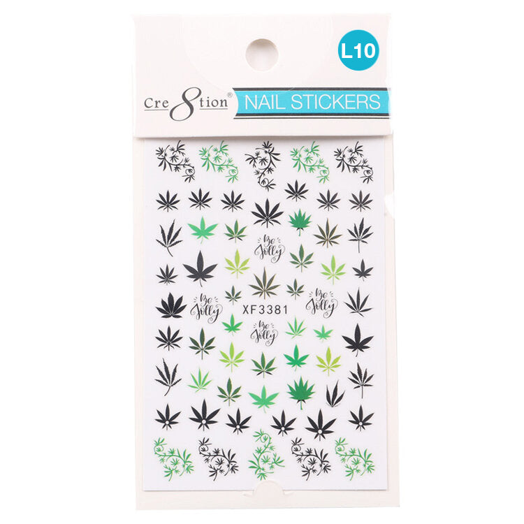 Cre8tion Nail Art Sticker Leaves L10
