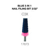 Cre8tion Blue 5 in 1 Nail Filing Bit 3/32"