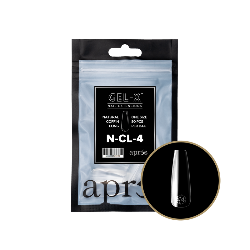 Apres Gel-X Tips 2.0 - NATURAL Coffin Refill Bag