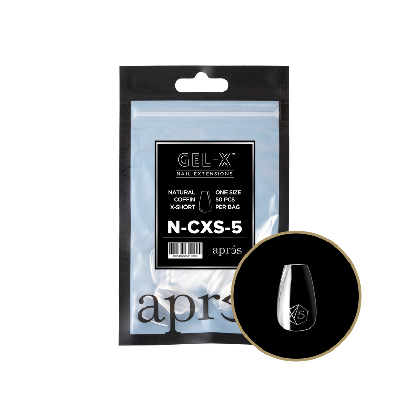 Apres Gel-X Tips 2.0 - NATURAL Coffin Refill Bag