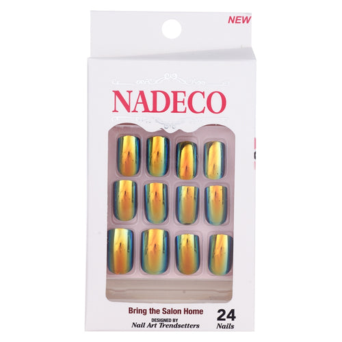 Nadeco Chrome Press on Nail Tips Box 