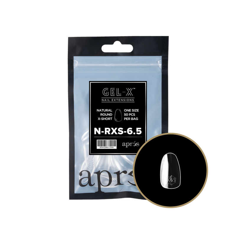 Apres Gel-X Tips 2.0 - NATURAL Round Refill Bag