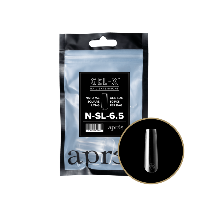 Apres Gel-X Tips 2.0 - NATURAL Square Refill Bag