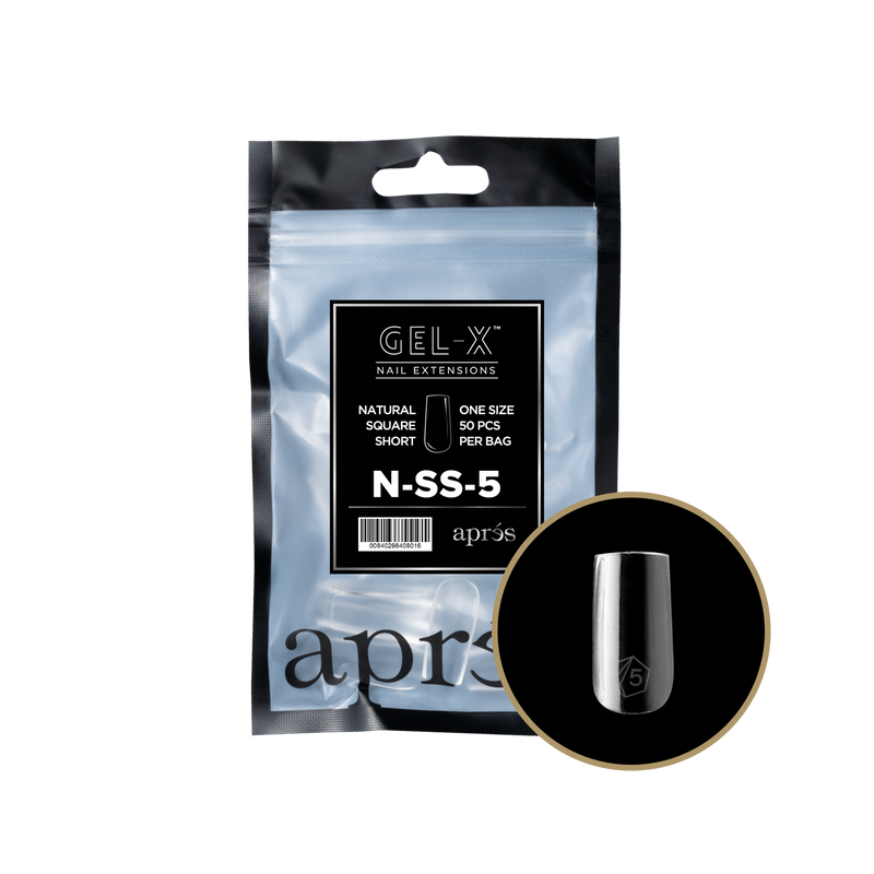 Apres Gel-X Tips 2.0 - NATURAL Square Refill Bag