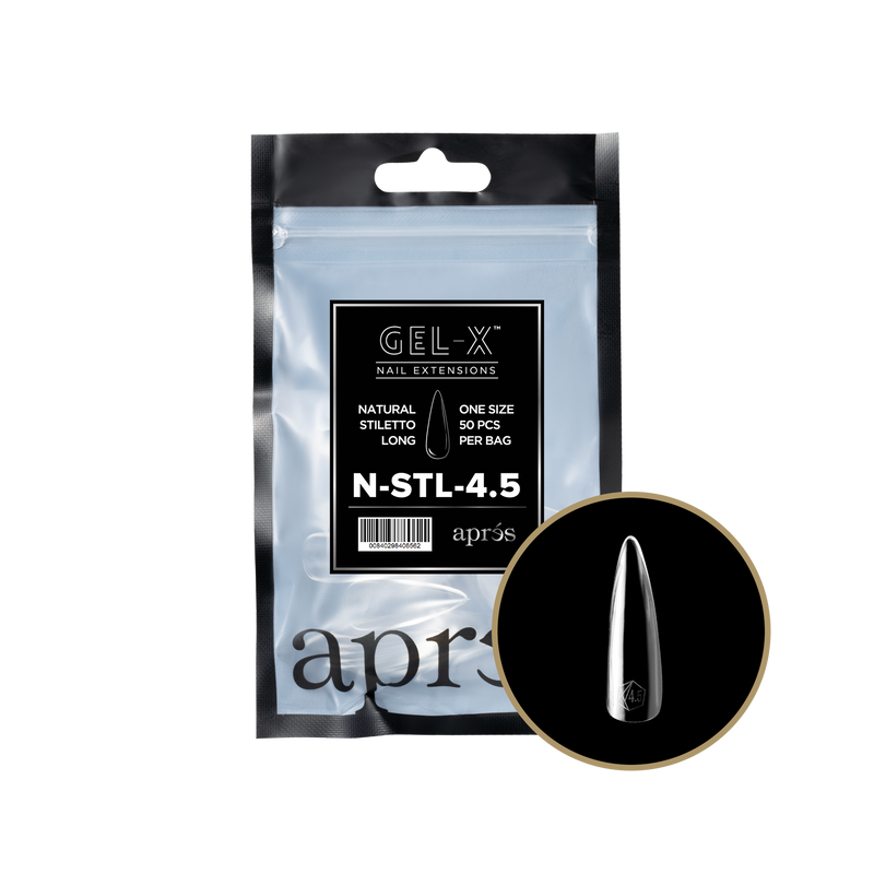 Apres Gel-X Tips 2.0 - NATURAL Stiletto Refill Bag