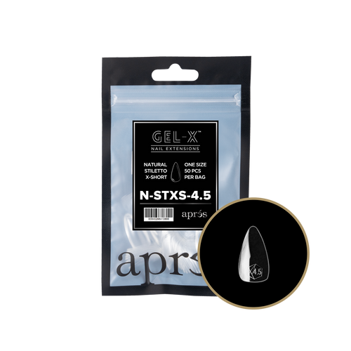 Apres Gel-X Tips 2.0 - NATURAL Stiletto Refill Bag