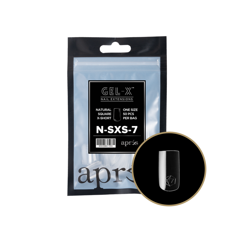 Apres Gel-X Tips 2.0 - NATURAL Square Refill Bag