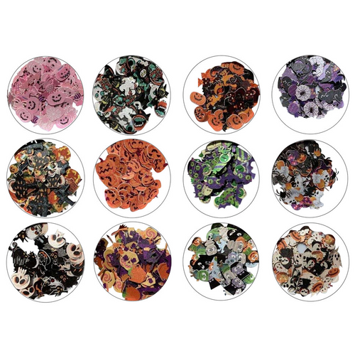 Cre8tion Colorful Nail Art Halloween 12 Styles