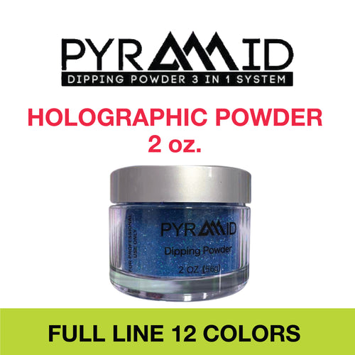Pyramid Holographic powder - 2 oz. Full Set 12 colors
