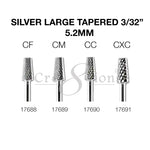 Cre8tion - Silver Carbide - Small Tapered - 3/32"