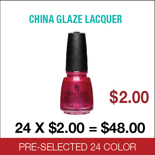 CHINA GLAZE Lacquer Pre-Selected 24 colors