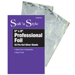 Professional Foil 5" x 8" (45 Pre-Cut Silver Sheet)