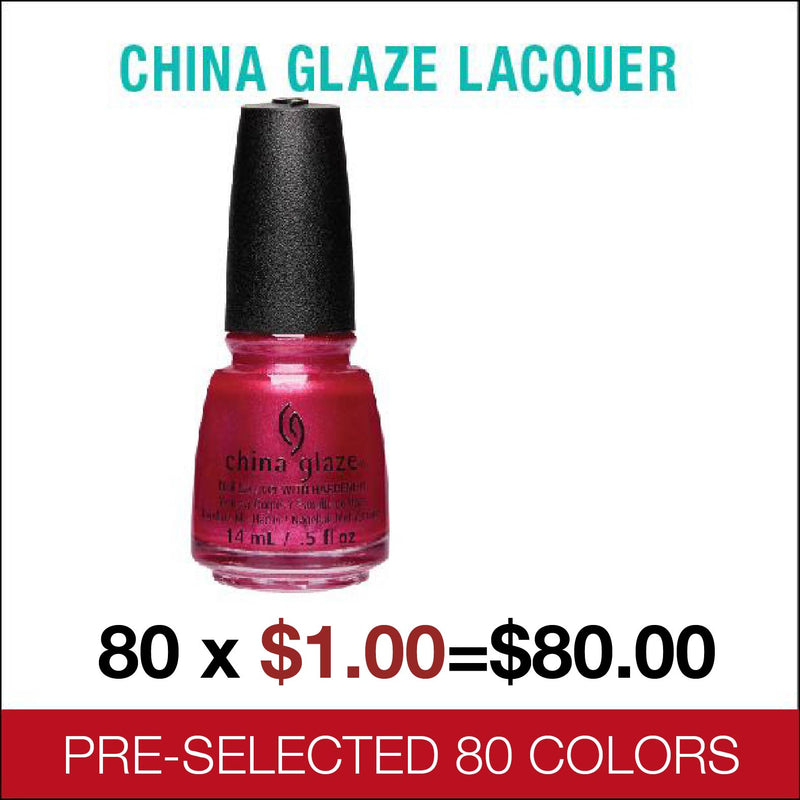 CHINA GLAZE Lacquer Pre-Selected 80 colors - $1.00/each