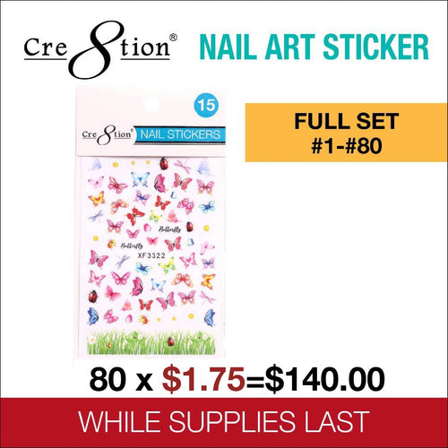 Nail Art Sticker Full set  80 Styles