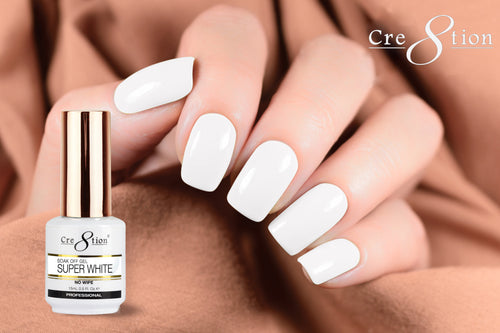 Cre8tion Soak Off Gel Super White 0.5oz - Buy 5 Get 1 Free
