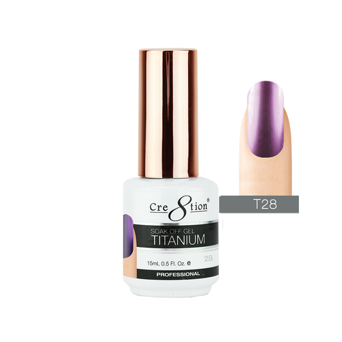 Cre8tion - Titanium Soak Off Gel .5oz T28