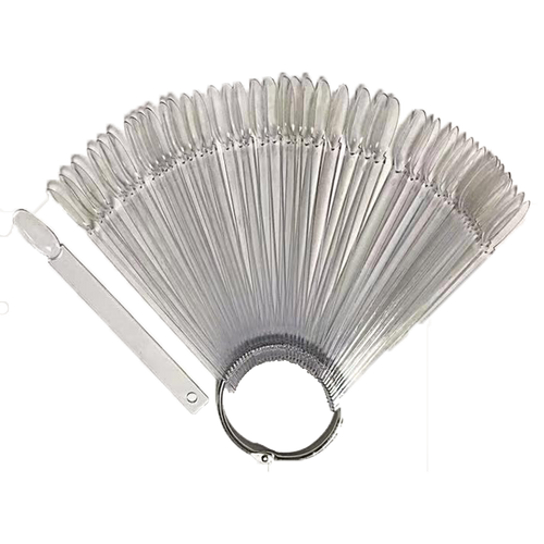 Cre8tion Round Edge Ring Color Chart Clear 50 pcs/set, 200 sets/case