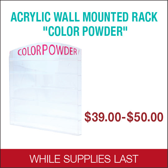 Acrylic Wall Mounted Rack "COLOR POWDER"