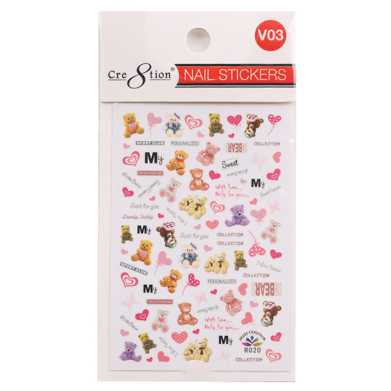 Cre8tion Nail Art Sticker Leaves V03