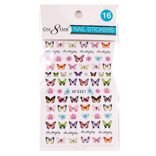 Cre8tion 3D Nail Art Sticker Butterfly 16