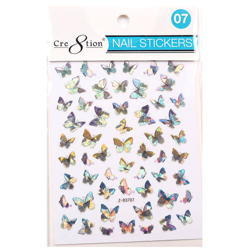 Cre8tion 3D Nail Art Sticker Butterfly 07
