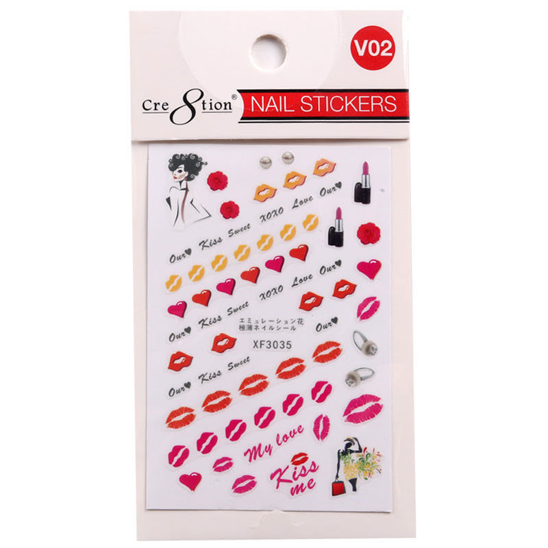 Cre8tion 3D Nail Art Sticker Valentine 33