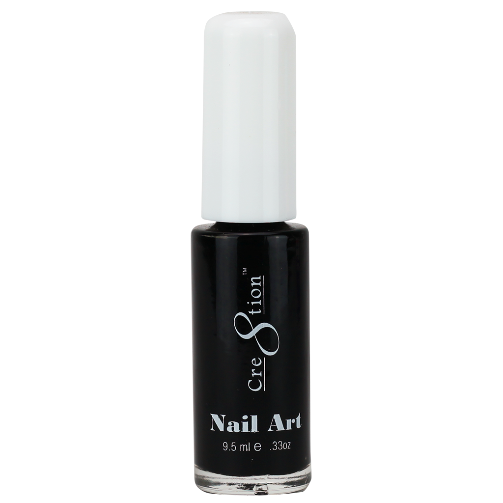 Cre8tion -  Nail Art Design Thin Detailer 01 - Black