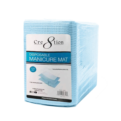Cre8tion Disposable Manicure Mat 125pcs./ pack, 6 packs/ case