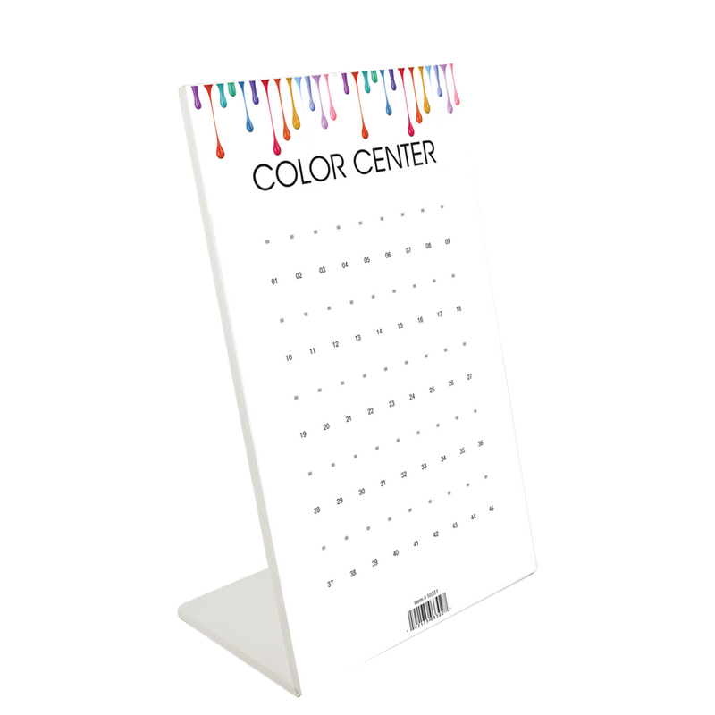 Cre8tion - Foam Display - Empty Color Chart 45 Tips Set