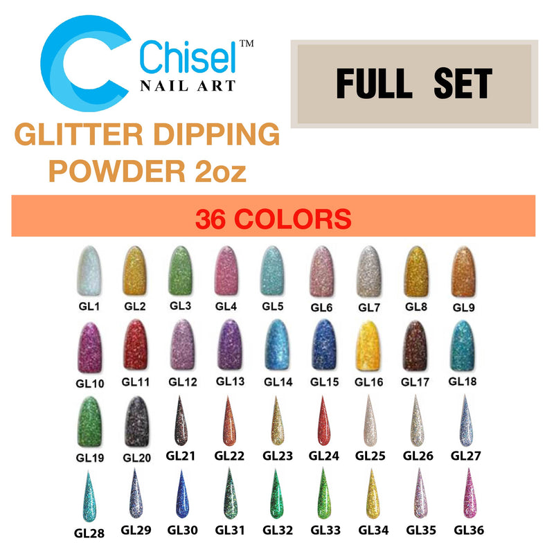 Chisel Acrylic & Dipping Powder 2 oz Glow in The Dark Collection 16