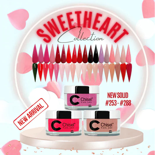 Chisel Nail Art - Dipping Powder - 2oz - Sweetheart Collection 36 Colo ...