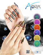 Aora Chrome Mirror Nails Pigment - 1gr pot - Gold