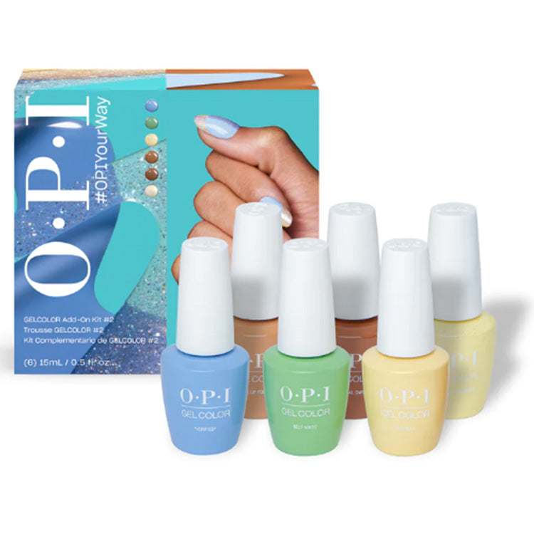 OPI Soak Off Gel 0.5oz - Your Way Spring 2024 Add-on kit #2 - 6 Colors