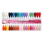 Cloud Nail Design Collection - Full set Dipping Powder 2oz 120 colors w/ 1 set color chart