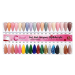 Cloud Nail Design Collection - Full set Dipping Powder 2oz 120 colors w/ 1 set color chart