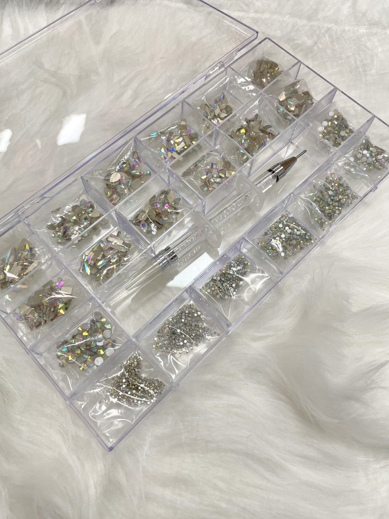 Rhinestone Nail Art Decoration High Quality 1 Set 20 Styles