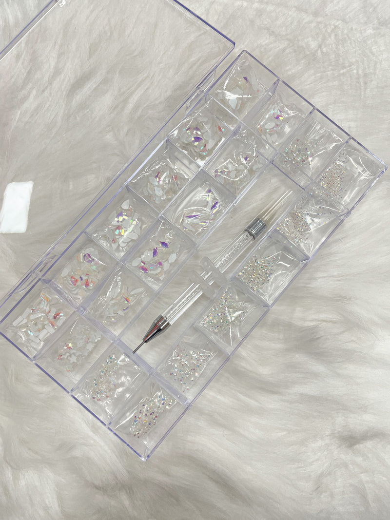 Rhinestone Nail Art Decoration High Quality 1 Set 20 Styles