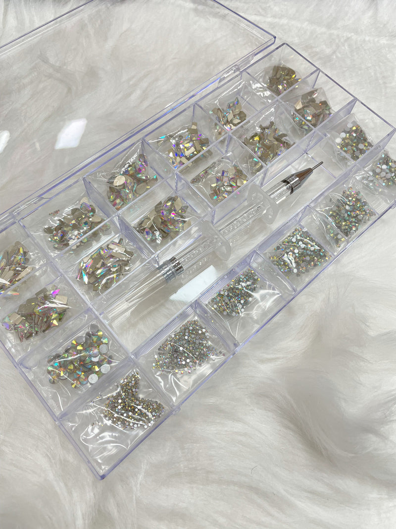 Rhinestone Nail Art Decoration High Quality 1 Set 20 Styles