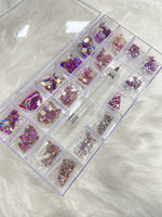Rhinestone Nail Art Decoration High Quality 1 Set 20 Styles